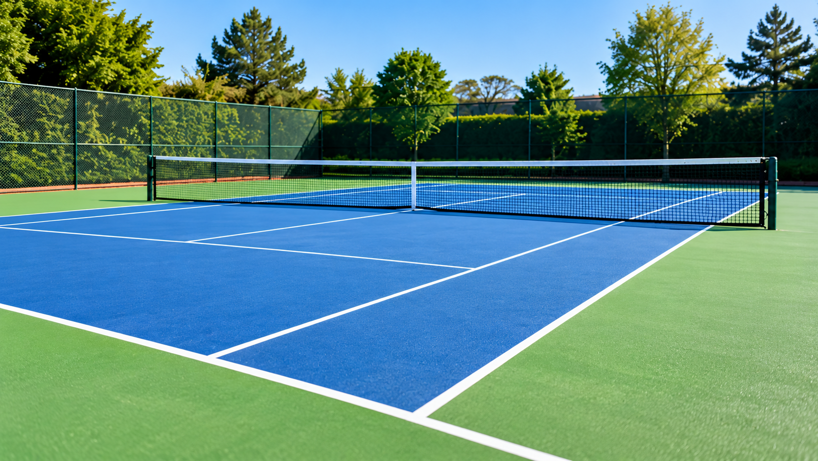 Professional tennis court surfacing
